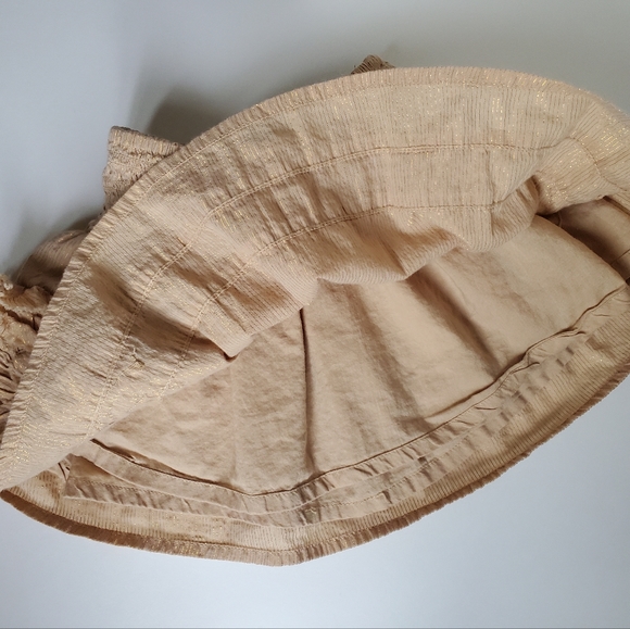 Lined Beige Skirt for Baby Girl - Picture 6 of 9